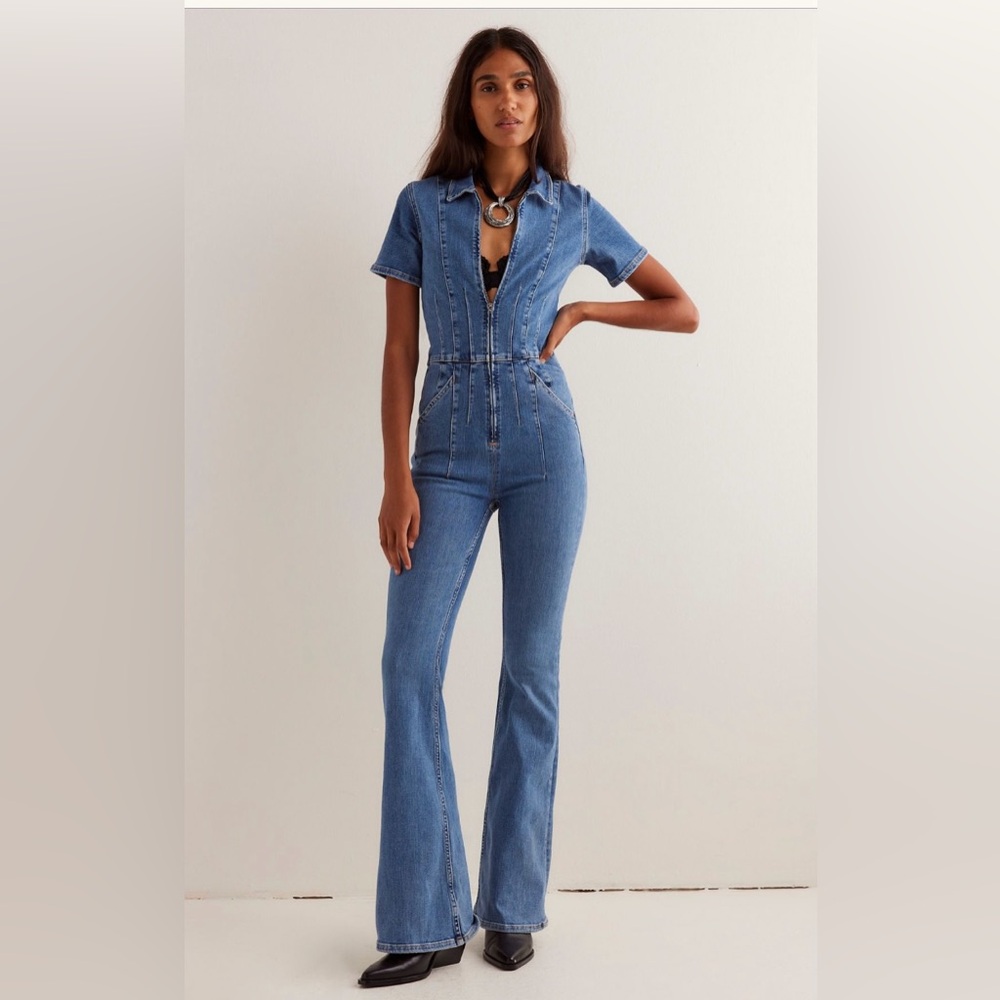 Free People Indigo Jumpsuit Effortless Style and Comfort